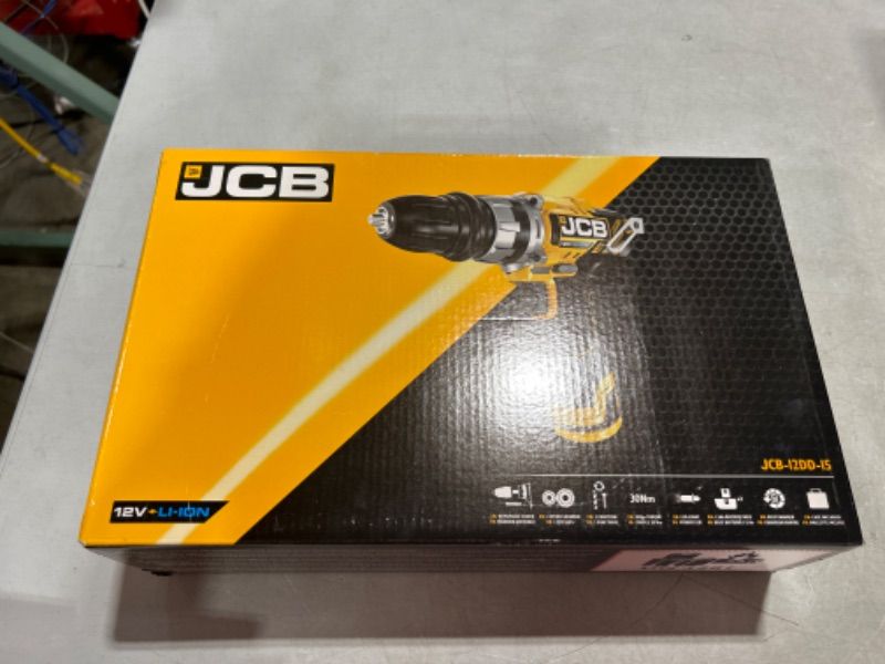 Photo 2 of JCB Tools - JCB 20V Cordless Brushless Hammer Drill Driver Power Tool - Variable Speed - No Battery - For Home Improvement, Concrete and Masonry Drilling, Screw Driving, Drill or Hex Bits - Bare Unit Drill With No Battery Or Charger