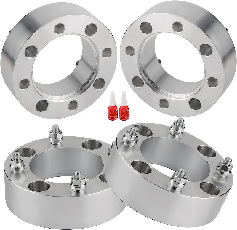 Photo 1 of 2PCS 2 Inch 4x137mm ATV Wheel Spacers for Can-Am Kawasaki Mule 500/520/550/600/610 Bombardier Outlander 330/400/650/800 Commander 800/1000, wheel spacers 4x137 with M10X1.25 Studs with 110mm hub bore