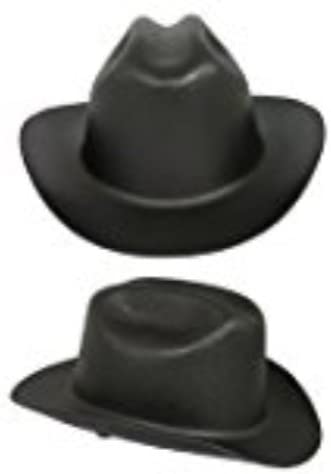 Photo 1 of  Safety Black Cowboy Hard Hat - 4-Point Suspension - Ratchet Adjustment