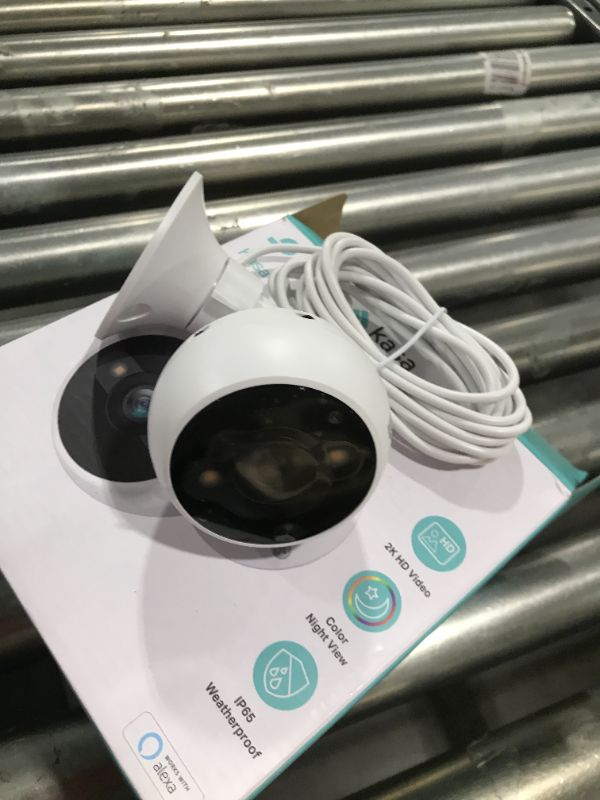 Photo 1 of Kasa 4MP 2K Security Camera Outdoor Wired, IP65, Starlight Sensor & 98 Ft Night Vision, Motion/Person Detection, 2-Way Audio w/Siren, Cloud/SD Card Storage, Alexa &Google Assistant Compatible(KC420WS)