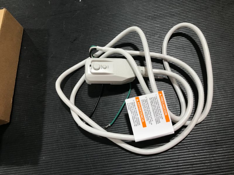 Photo 1 of ELEGRP 0651510LY L15515 18AWG LCDI Power Cord Plug for A/C Air Conditioner, E250451 UL Certified, 7.5FT Leakage Current Detection Interrupter Replacement, 120VAC 10Amp 1200W 60Hz NEMA 5-15P (1 Pack)