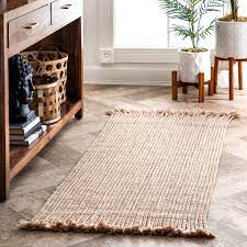 Photo 1 of 2' x 6'  Braided Tan Indoor/Outdoor Solid Runner Rug