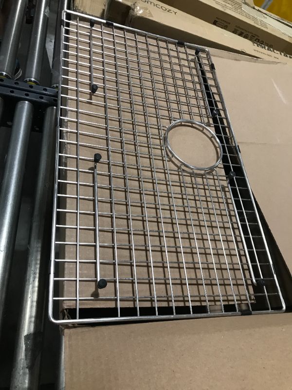 Photo 1 of 16" x 27" Bottom Sink Grid Finish: Stainless Steel