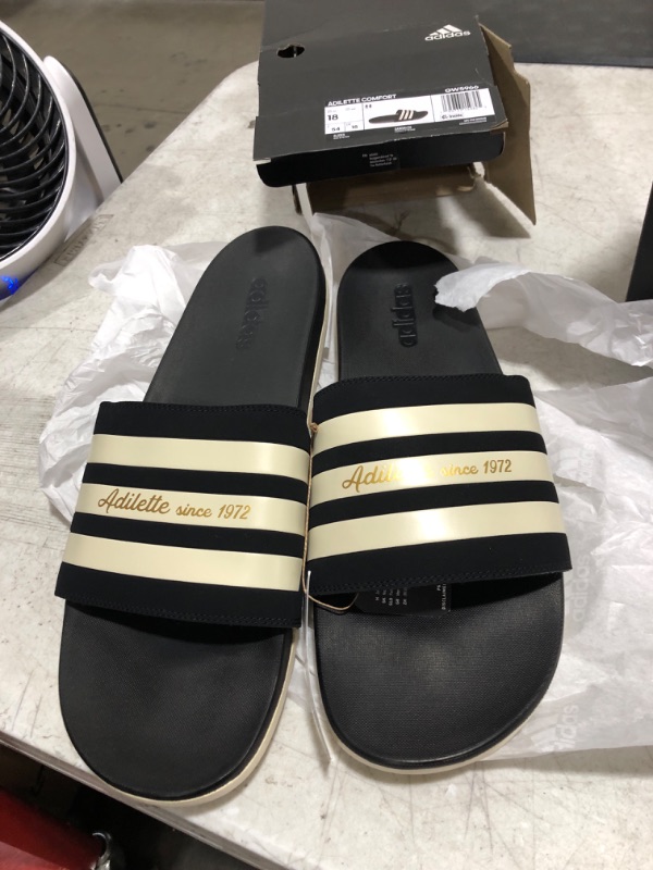 Photo 2 of adidas Unisex-Adult Adilette Slide Sandal - SIZE 18
