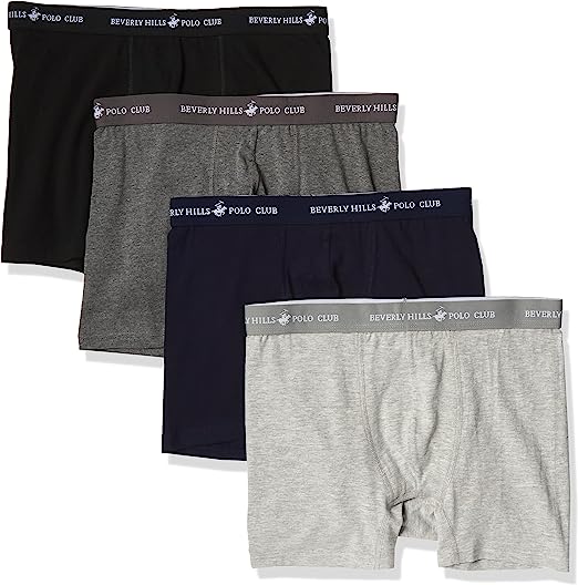 Photo 1 of Beverly Hills Polo Club Men's 4 Pack Solid Boxer Brief - SIZE XXL
