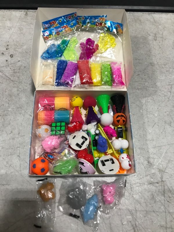 Photo 1 of 55 Pcs Party Favors for Kids Boys Girls 4-8 8-12 3-5, Fidget Pack Treasure Box Toys for Classroom Prizes, Pinata Stocking Stuffers, Goodie Bags Fillers for Kids Birthday Party, Small Bulk Toys Gifts