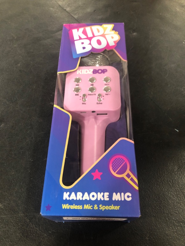 Photo 2 of move2play kidz bop karaoke microphone gift, the hit music brand for kids, toy for 4, 5, 6, 7, 8, 9, 10 year old girls and boy