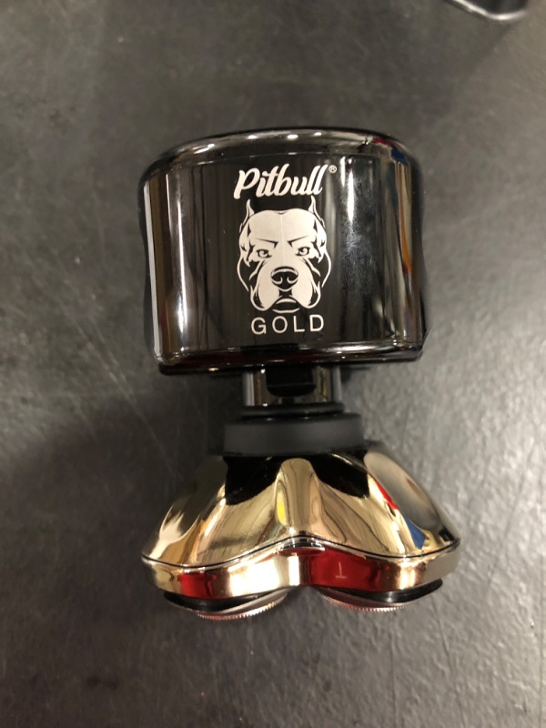 Photo 1 of Skull Shaver Pitbull Gold PRO Head Shaver for Men,Wet/Dry 4 Razor Hair Trimmer with US USB Adapter & Charging Cable,4D Rechargeable Rotary Shaver with Lithium-Ion Battery, Water Resistant Grooming Kit