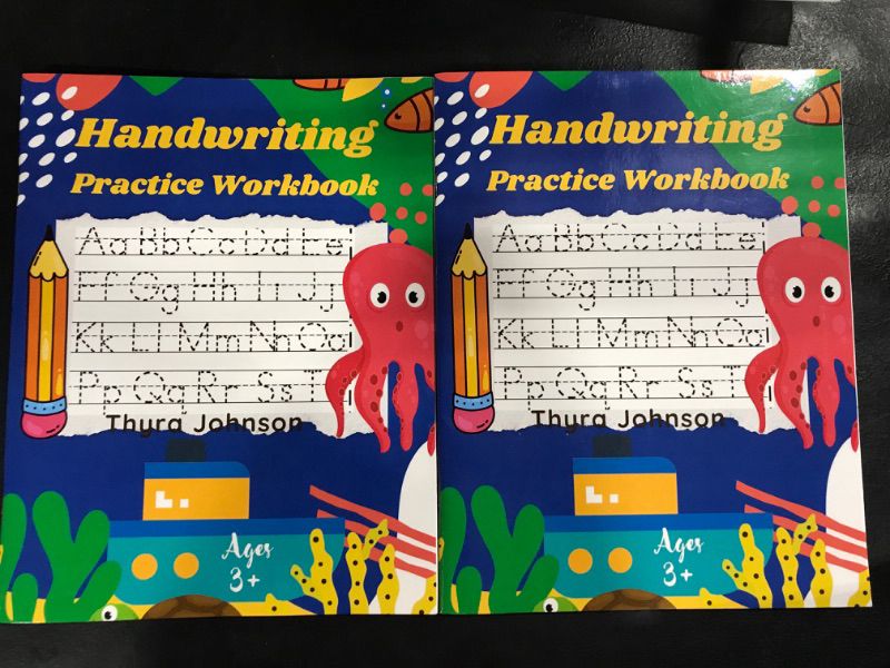 Photo 2 of Handwriting Practice Workbook: handwriting practice for kids ages 3-5 and preschoolers - 2 Pack 