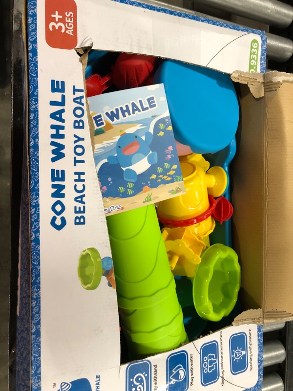 Photo 3 of ConeWhale Sand Water Table for Toddlers, Kids Table Outdoor Sand and Water Play Table for Kids Boys Girls, Activity Sensory Table Summer Beach Outdoor Toys for Toddlers Age 3+