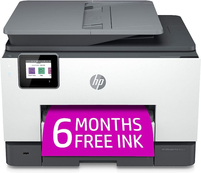 Photo 1 of HP OfficeJet Pro 9025e Wireless Color All-in-One Printer with Bonus 6 Months Instant Ink with HP+,Gray, Medium
