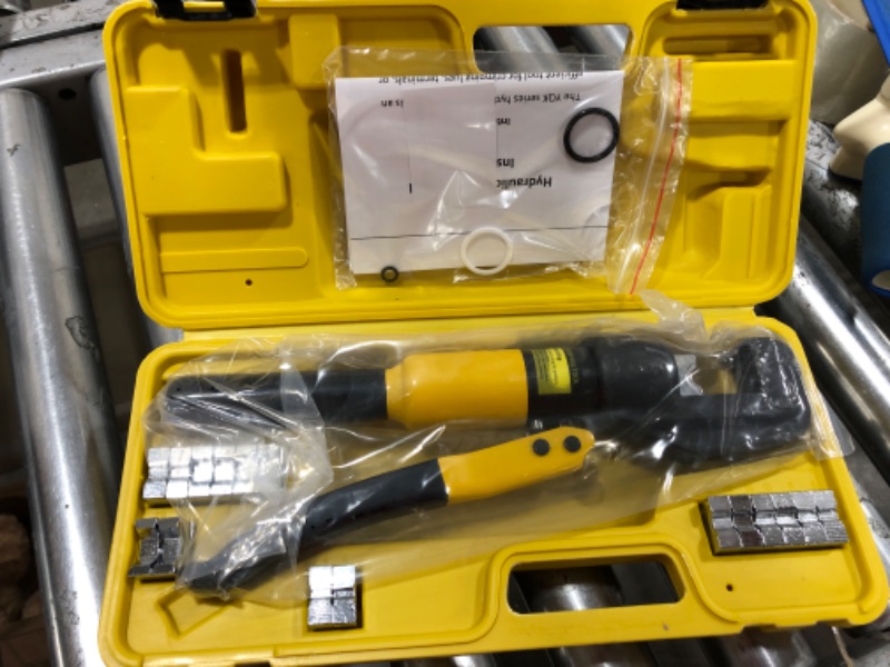 Photo 1 of 10 Tons Hydraulic Wire Battery Cable Lug Terminal Crimper Crimping Tool With 9 Pairs of Dies HWC007000