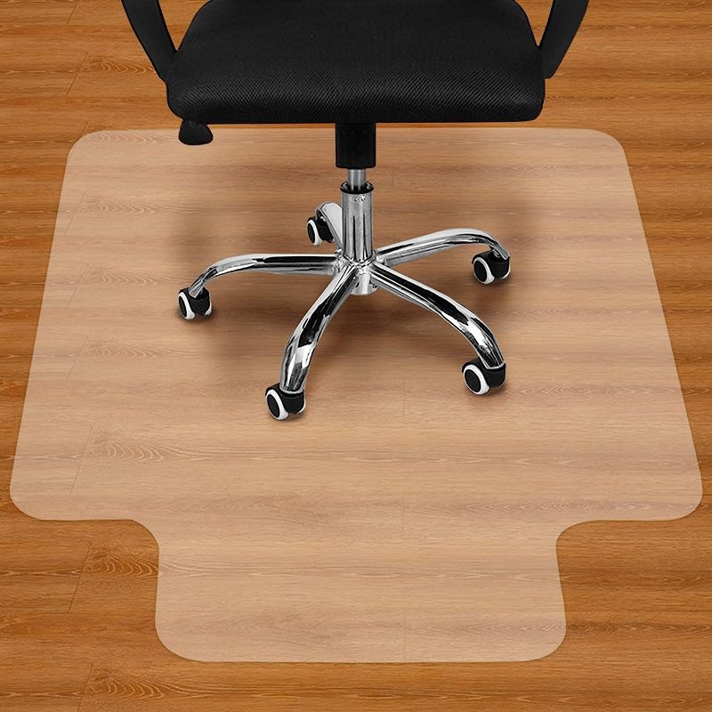 Photo 1 of  Office Chair Mat for Hardwood Floor - 36"x48" Clear PVC Desk Chair Mat - Heavy Duty Floor Protector for Home or Office - Easy Clean and Flat Without Curlin