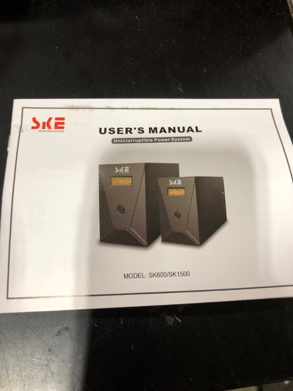 Photo 2 of 1500VA/900W Ups Battery Backup and Surge Protector,Computer Uninterruptible Power Supply Units,SKE Ups Power Supply