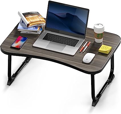 Photo 1 of Royacon Laptop Bed Desk, Foldable Laptop Table with USB Ports, Storage Drawer and Cup Holder, Laptop Bed Stand, Portable Lap Desk Tray Table for Bed/Couch/Sofa Working, Reading
