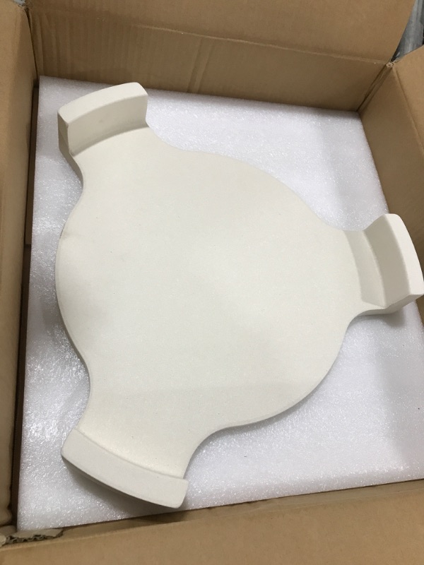 Photo 2 of AJinTeby Heat Deflector, Plate Setter for 18" Big Green Egg Grill, Big Green Heat Deflector, Green Egg Smoker Plate, Pizza Stone for 18" Kamado Grill, Chargriller 18" Akorn Kamado Grill