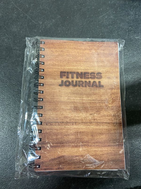 Photo 2 of Global Printed Products Workout Fitness Journal Nutrition Planners: Clip-in Bookmark, Sturdy Binding, Thick Pages & Laminated Protective Cover (Brown)