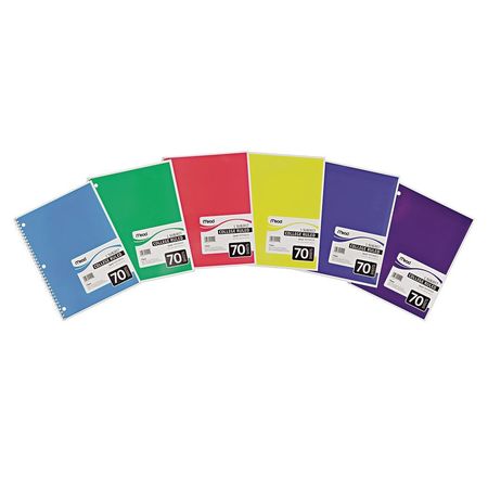 Photo 1 of  Spiral Bound Notebook, College Rule, 8 X 10-1/2, White,