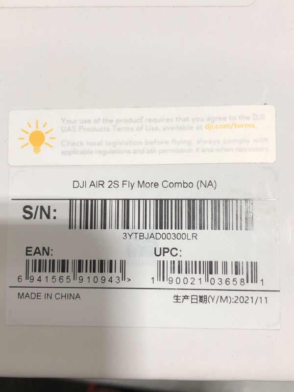 Photo 3 of DJI Air 2S Fly More Combo, Drone with 3-Axis Gimbal Camera, 5.4K Video, 1-Inch CMOS Sensor, 4 Directions of Obstacle Sensing, 31 Mins Flight Time, 12km 1080p Video Transmission, Two Extra Batteries