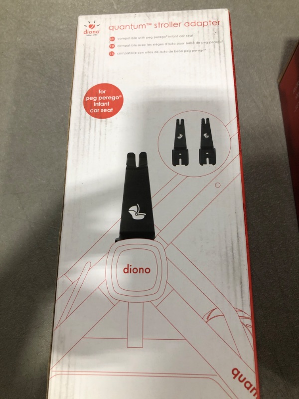 Photo 2 of Diono Quantum Car Seat Adapter, Compatible with Peg Perego Infant Baby Car Seats, Durable, Attachment for Travel System