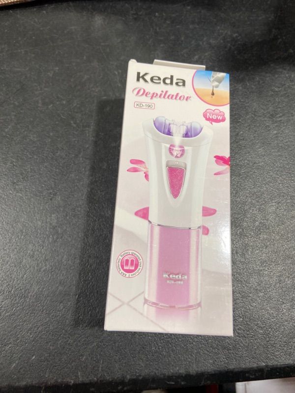 Photo 1 of Hair Removal Epilator for Women Laelr Cordless Ladies Electric Epilator with LED Light Portable Facial Epilator Electric Tweezers Epilator Facial Hair Remover for Women Arm Underarms Legs Face Bikini