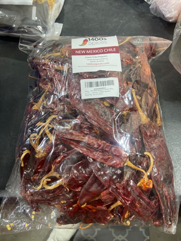 Photo 2 of 2lb New Mexico Dried Whole Chile Peppers Bulk, Food Service Size Food Service by 1400s Spices
BB 05 2025 