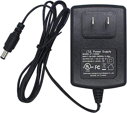 Photo 1 of 12V 2A AC to DC Power Supply Adapter, Plug 5.5mm x 2.1mm for CCTV Camera DVR NVR Led Light Strip