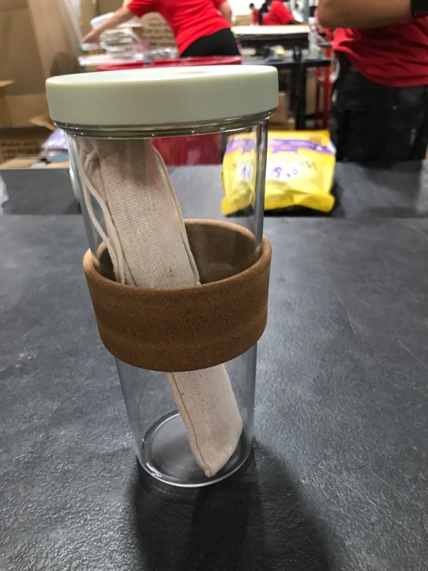 Photo 1 of 24 oz Leakproof, Reusable Boba Cup and Smoothie Tumbler by Dodoko with Resealable Lid Plug |Wide Stainless Steel Straw for Bubble Tea and Boba| Dishwasher Safe | BPA Free | Shatterproof - Sage Green