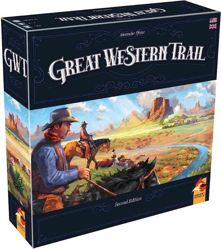 Photo 1 of Great Western Trail 2nd Edition Board Game | Cowboy Adventure Game | Strategy Game for Adults and Kids | Ages 12+ | 1-4 Players | Average Playtime 75-150 Minutes | Made by Eggertspiele