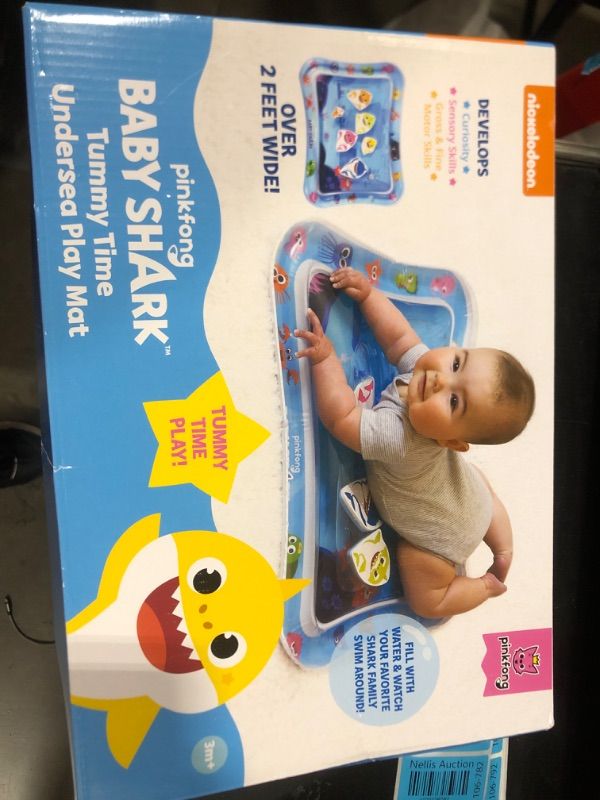 Photo 2 of Baby Shark Tummy Time Water Filled Play Mat – Infant Toys to Help Learn How to Crawl – Baby Shark Official