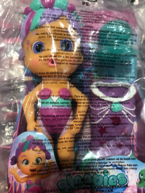 Photo 2 of Bloopies Mermaids Magic Tail Daisy - Water Toy with Removable Purple and Pink Mermaid Tail, for Girls and Kids 18M and up