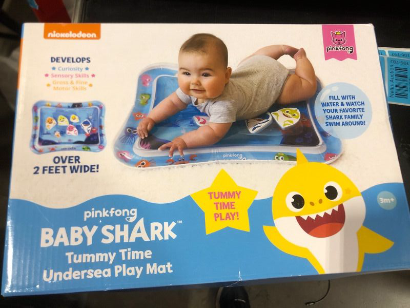 Photo 2 of Baby Shark Tummy Time Water Filled Play Mat – Infant Toys to Help Learn How to Crawl – Baby Shark Official