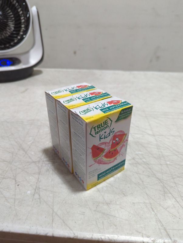 Photo 2 of 3PK - True Lemon Kids Wild Watermelon Drink Mix No Artificial Sweeteners or Flavors, 10 count