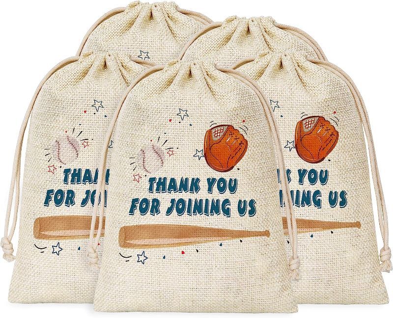 Photo 1 of Baseball Party Bags, Baseball Theme Party Favors Bags 