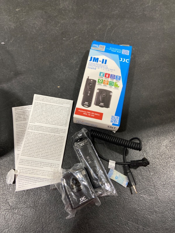 Photo 1 of JJC Radio Wireless Remote Control for Canon EOS Rebel T6 T7 T5 T8i T7i T6i T6s T5i T4i T3i SL3 SL2 SL1 EOS 2000D 60D 70D 77D 80D