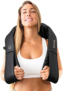 Photo 1 of InvoSpa Shiatsu Back Shoulder and Neck Massager with Heat - Deep Tissue Kneading Pillow Massage - Back Massager, Shoulder Massager, Electric Full Body Massager Gift - Massagers for Neck and Back
