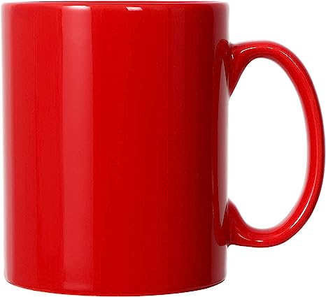 Photo 1 of 22 OZ Extra Large Coffee Mug, Harebe Smooth Ceramic Boss Giant Tea Cup Big Capacity and Handle for Dad Men, Red
