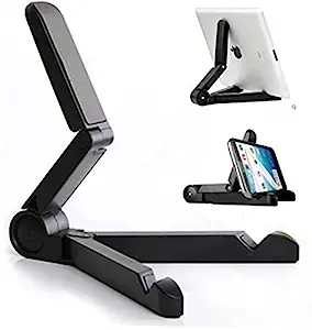 Photo 1 of (smiling face Brand ) Portable Foid Tablet Stand, Adjustable Tablet Stands Holders Compitable for iPhone, iPad Air, Samsung Tab,etc 7"-10"