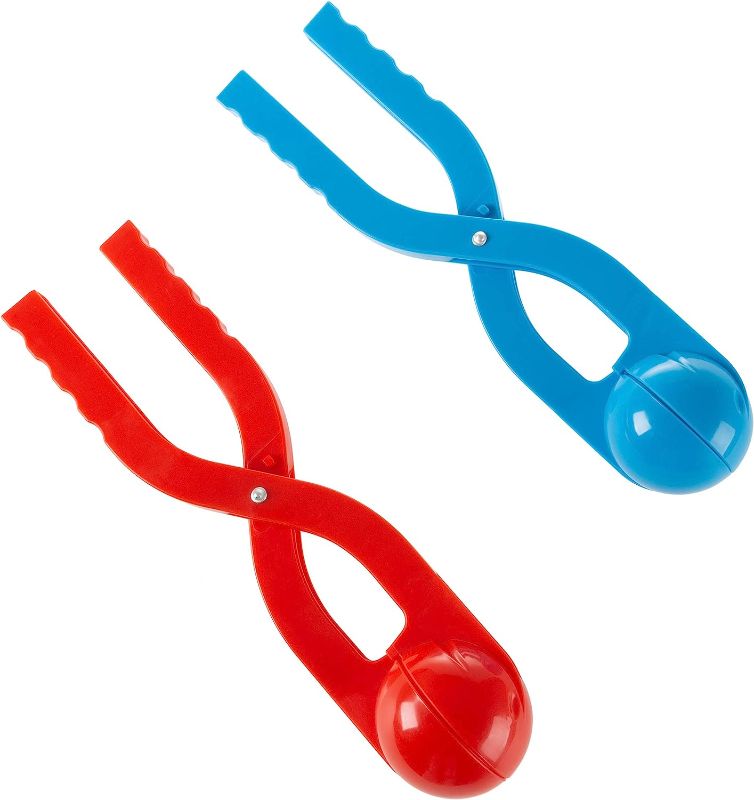 Photo 1 of 2 Snowball Maker with Smiley Happy Face - Red and Blue
