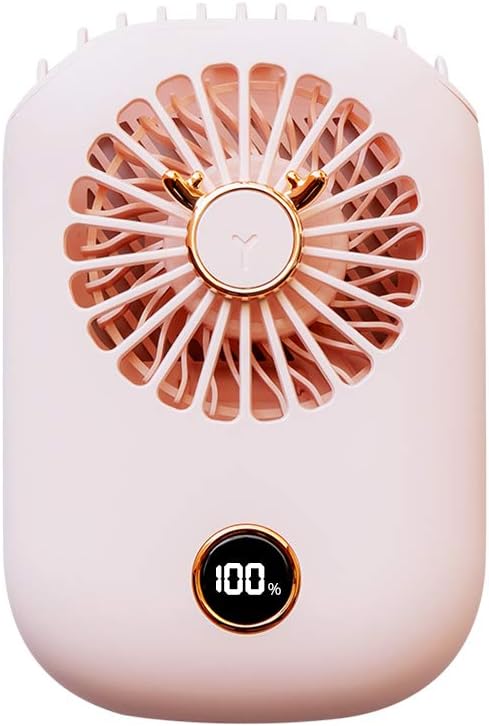 Photo 1 of Notherss Neck Portable USB Fan Hand free rechargable 1800mAh (Pink)
