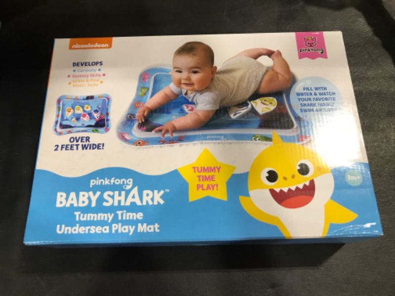 Photo 1 of Baby Shark Tummy Time Water Filled Play Mat – Infant Toys to Help Learn How to Crawl – Baby Shark Official