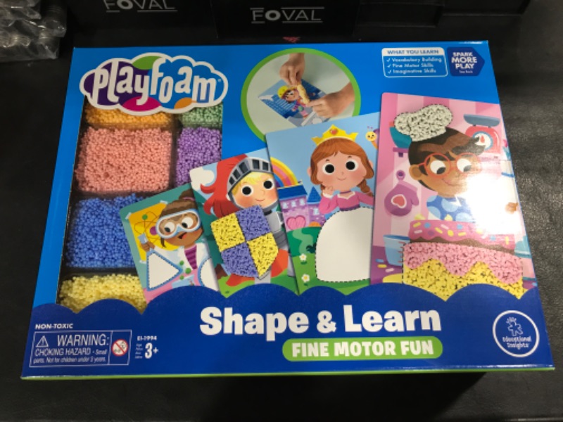 Photo 2 of Educational Insights Playfoam Shape & Learn Character Cards, Build Vocabulary & Fine Motor Skills with a Sensory Toy, Ages 3+