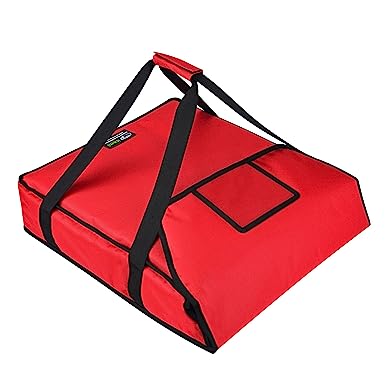 Photo 1 of  Pizza Bags for Delivery 22" X 22" X 5"Insulated Pizza Delivery Bag Moisture Free for Catering Food Delivery,Restaurant,Cookouts,Red
