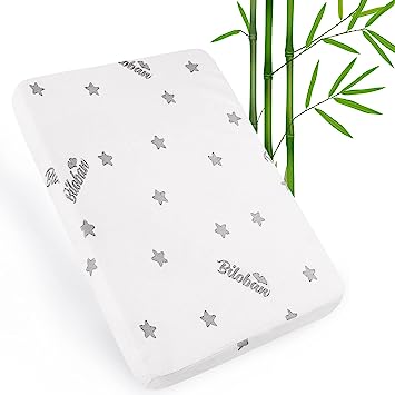 Photo 1 of Crib Mattress Pad Topper Memory Foam 2-Inch Toddler Bed Mattress Fit Baby Crib Mattress with Removable Bamboo Crib Mattress Topper Cover Protector Waterproof Machine Wash & Non-Slip | 52“x 27“