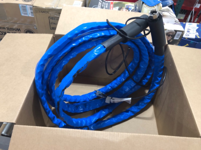 Photo 2 of 25FT Heated Drinking Water Hose for Rv Gardon Home with Energy Saving Thermostat,1/2" Inner Diameter Withstand Temperatures Down to-45°F-Lead and BPA Free