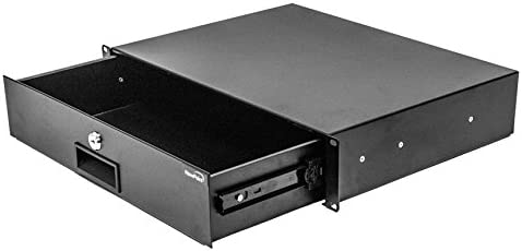 Photo 1 of NavePoint Server Cabinet Case 19 Inch Rack Mount DJ Locking Lockable Deep Drawer with Key 2U 