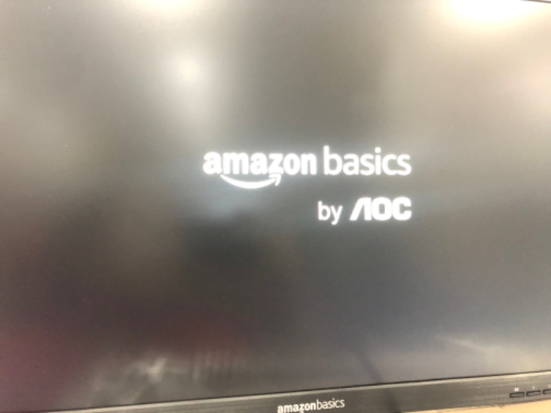 Photo 4 of Amazon Basics 24 Inch Monitor Powered with AOC Technology, FHD 1080P, 75hz, VESA Compatible, Built-in Speakers, Black 24-Inch