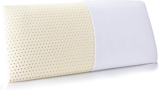 Photo 1 of 100% Talalay Latex Pillow, Extra Soft Latex Pillow for Sleeping, Bed Pillow for Back, Side and Stomach Sleepers, Helps Relieve Shoulder and Neck Pain [Breathability][High Elasticity] (King Extra Soft)
