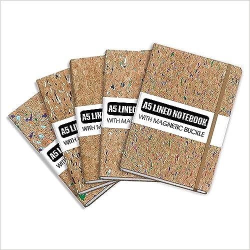 Photo 1 of Everoyall Lined Journal Notebooks Kit for Gift, 5 Pack, 160 Pages, Medium 5.7 inches x 8 inches - 100 GSM Thick Paper