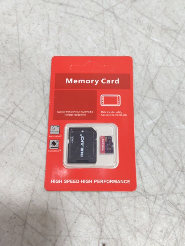 Photo 2 of 512GB Micro SD Card with SD Adapter Class 10 High Speed Memory Card for Dash Cam,Smartphone,Surveillance,Drone